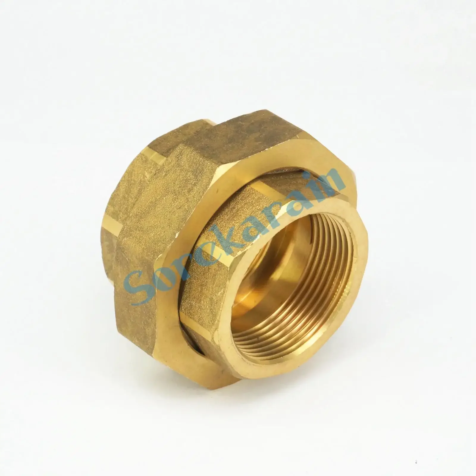 1-1/2 &quotBSP внутренняя резьба латунная шестигранная труба соединительная муфта