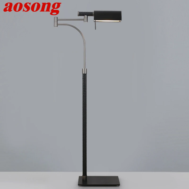 

AOSONG Nordic Floor Lamp Fashionable Modern Family Iiving Room Bedroom Creativity LED Decorative Standing Light