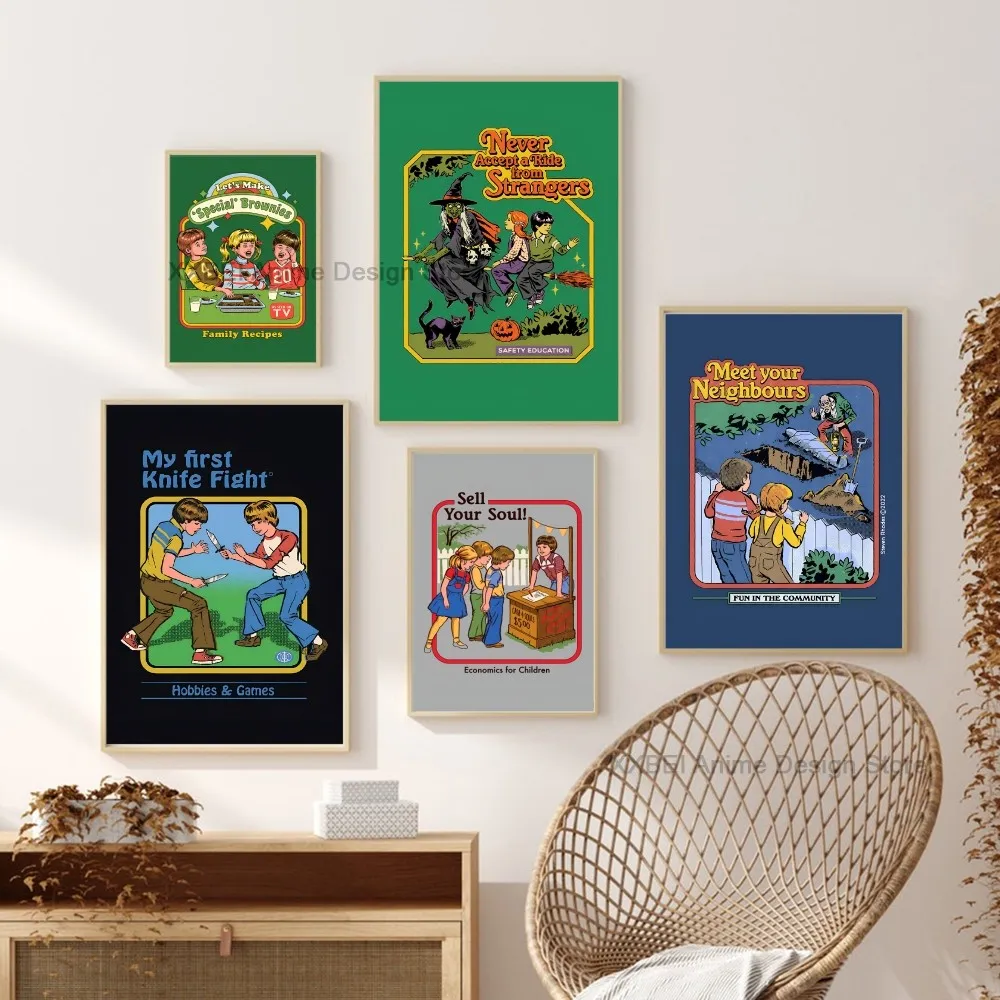 Современный Стиль Steven Rhodes Art Poster Наклейка Настенное Украшение Клейкая Для