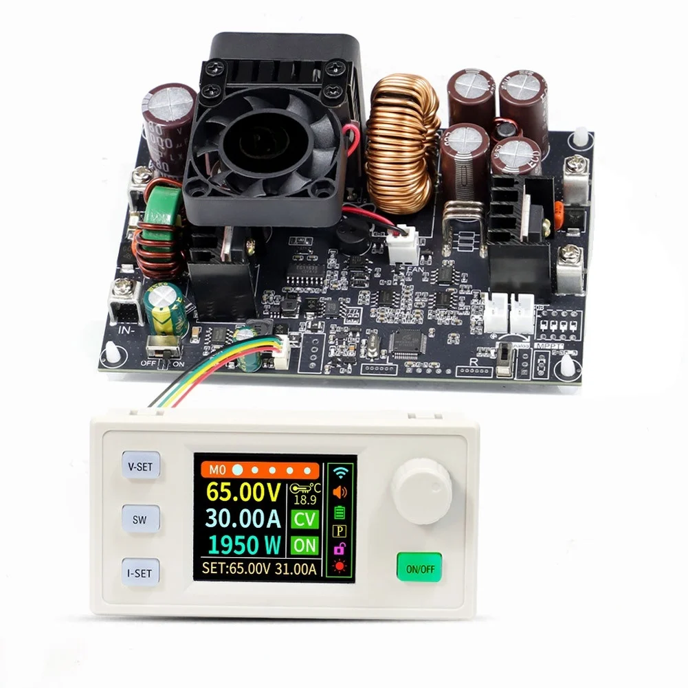 Фото Регулируемый источник питания постоянного тока CNC XY6530S 2000W, 0-65В 0-30А, понижающий модуль с MPPT-трекингом солнечных батарей и портом RS485 №2