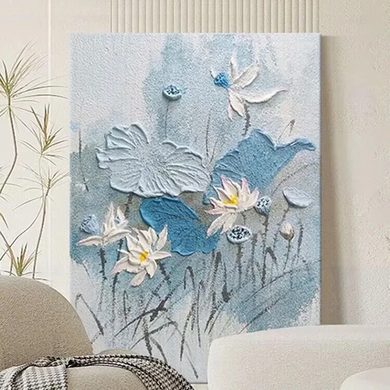 Художественная картина маслом цветок лотоса YYR wall art