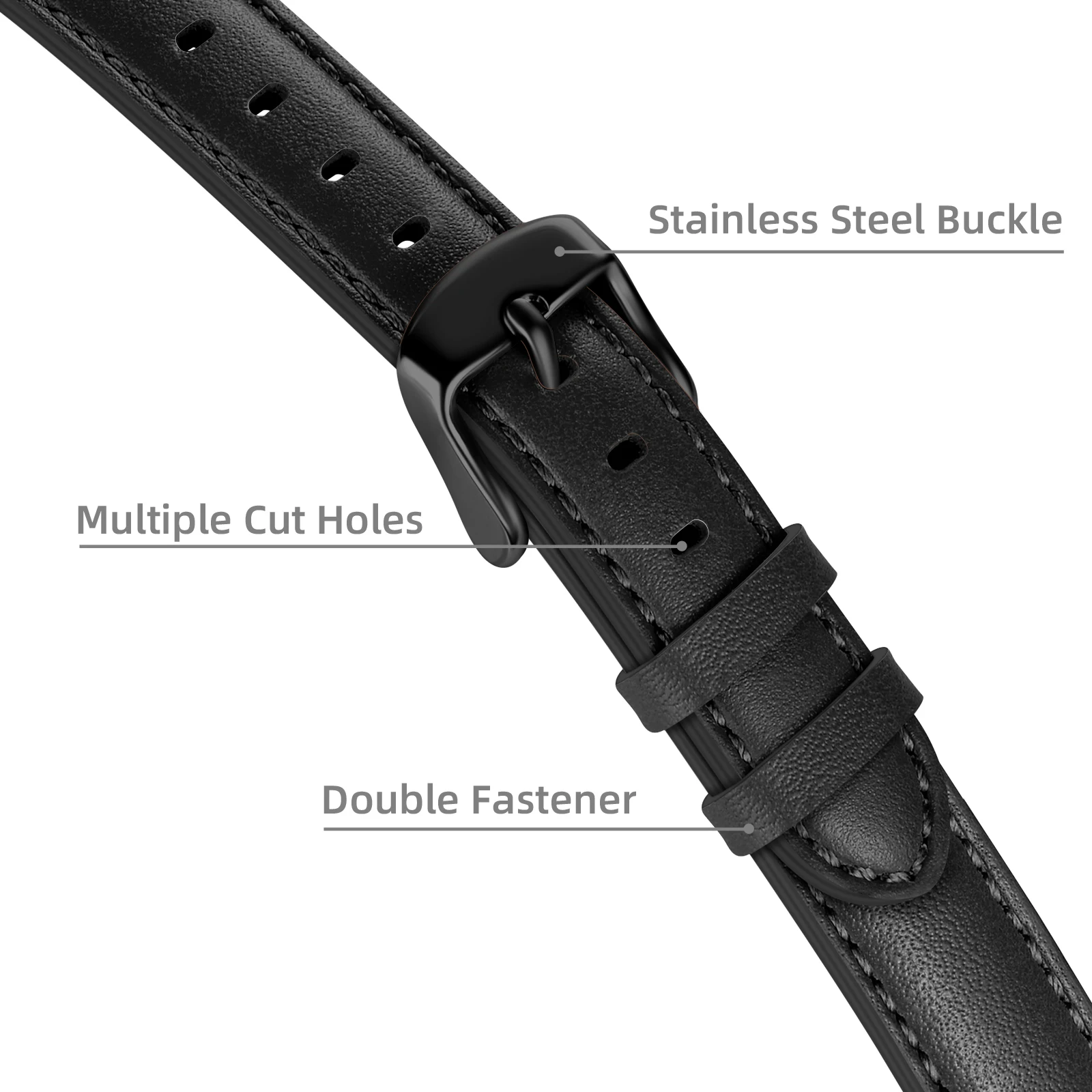 Leather Strap for Fitbit Inspire/inspire 2/inspire HR Band  Wristband Bracelet Watchband for Fitbit ACE 2/ACE 3 Smartwatch Band