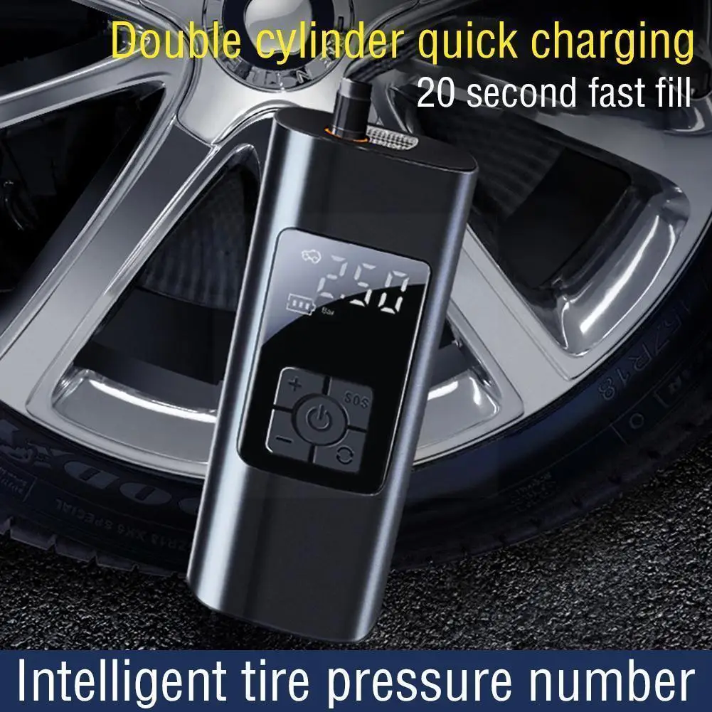 

150psi Rechargeable Car Mini Air Pump Tire Inflator Cordless Portable Compressor Digital Tyre Pump For Car Suv Rv N1n8