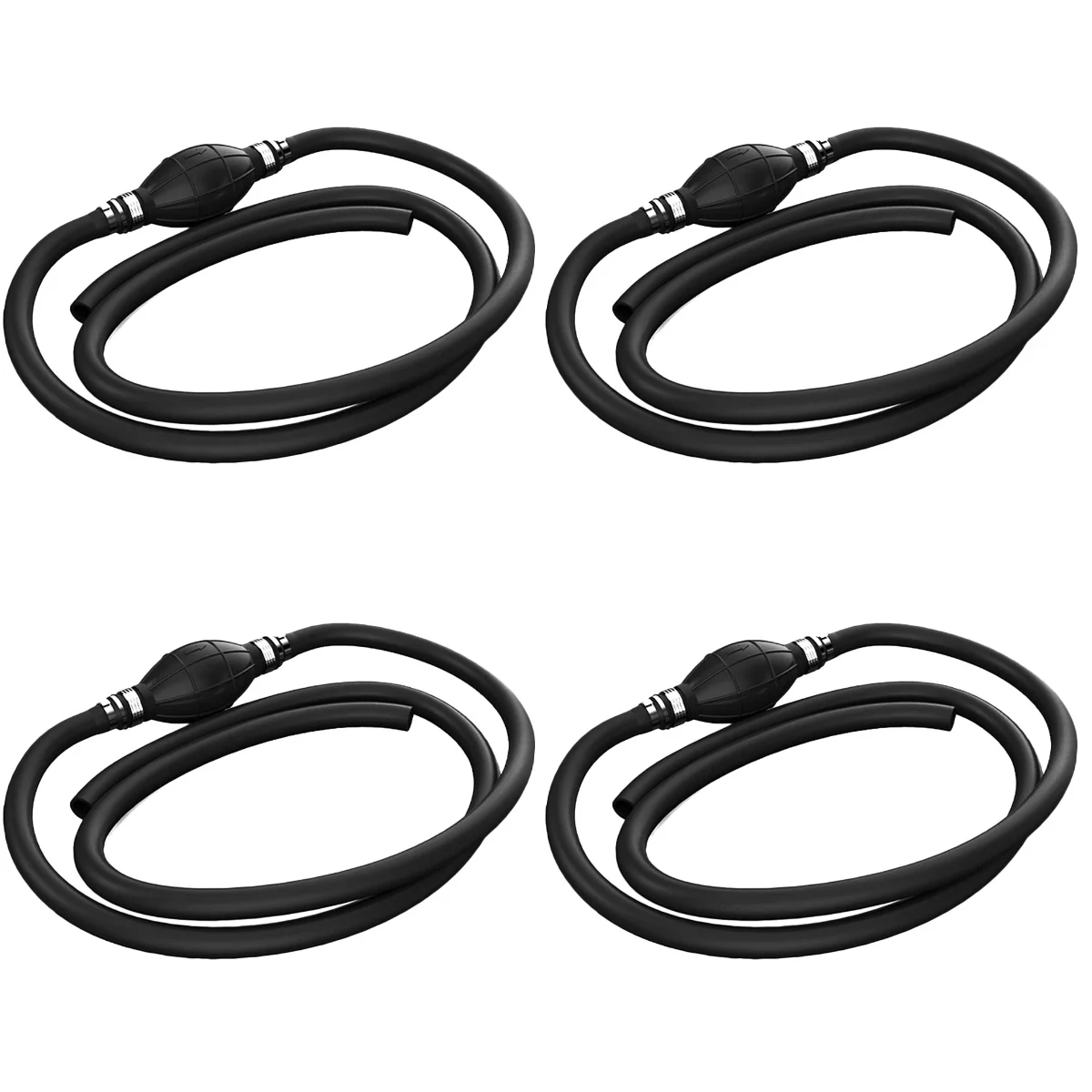 

4pcs Fuel Transfer Siphon Pump Tank Aquarium Manual Pump Flow Siphon Hand Pump
