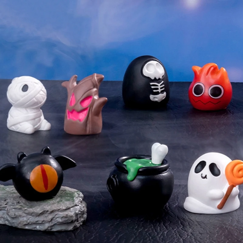 Миниатюрная скульптура с изображением тыквы призрачной летучей мыши эльфа для