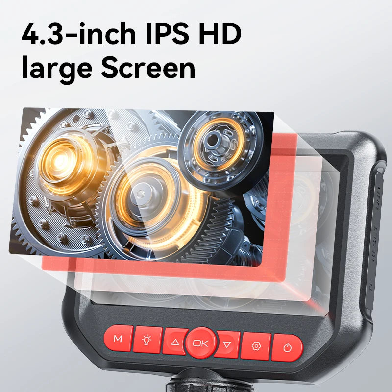 Камера-эндоскоп с шарнирным соединением 4 3 дюйма HD 1080P IP67