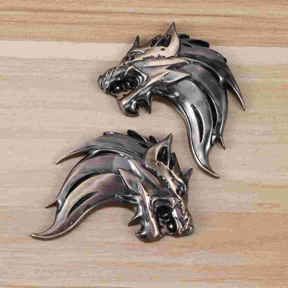 

2 шт., металлическая 3d-эмблема в виде головы волка