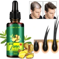 1pcs2pcs 7 days ginger fast hair growth essence mens and womens hair growth oil anti hair loss spray repair damaged hair care