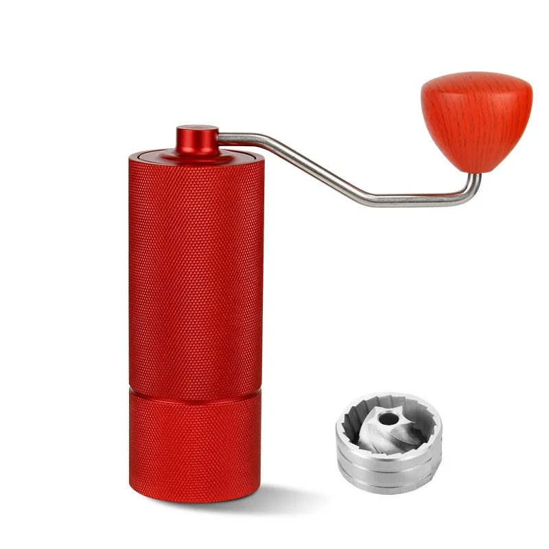 

Silver Coffee Grinder Mini Stainless Steel Hand Manual Handmade Coffee Bean Grinders Mill Kitchen Grinding Coffee Making Tools