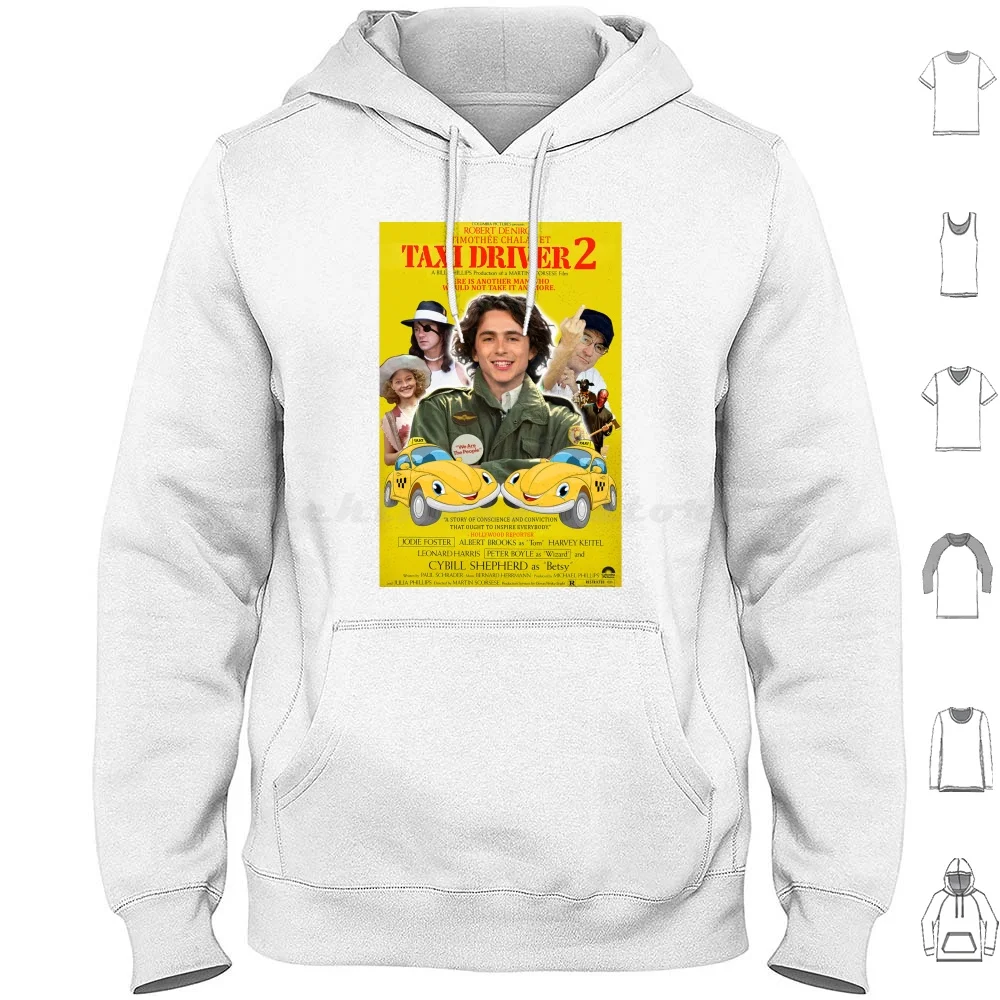

Такси-водитель 2 постер толстовка хлопок длинный рукав такси водитель Тимоти чаламет Роберт Де Ниро