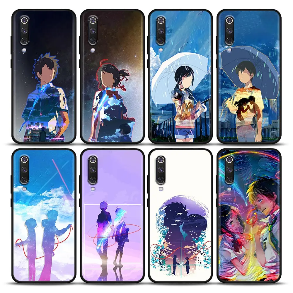 

Your Name Anime Cartoon Comic Phone Case For Xiaomi Mi A2 8 9 SE 9T 10 10T 10S CC9 E Note 10 Lite Pro 5G Redmi Black Cover Funda