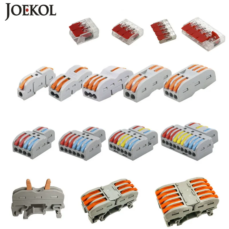 

(30-50Pcs/Lot) 222-412 413 415 Mini Fast Wire Connector,Universal Wiring Cable Connectors,Push-In Terminal,Led light Conector