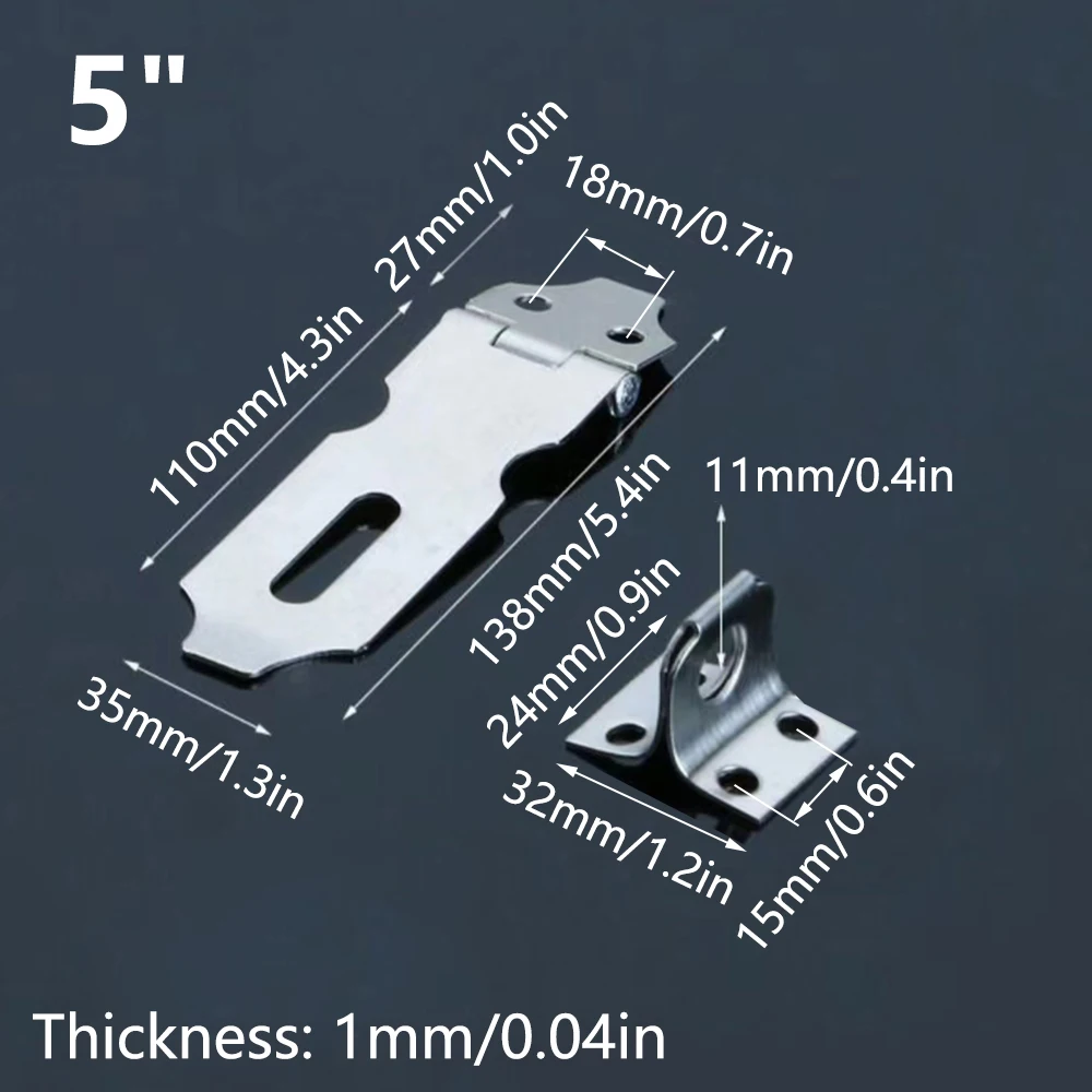 Сверхмощный засов из нержавеющей стали скобый замок 2 дюйма/2 5 дюйма/3 дюйма/4