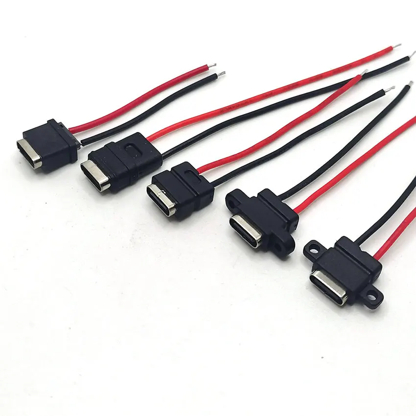 

100 шт., водонепроницаемый разъем USB Type-C, 3 А