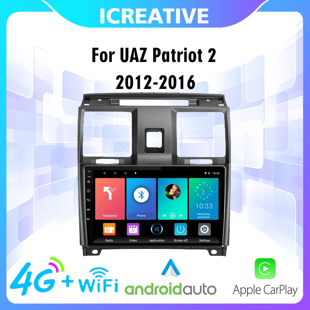 

Car Radio Multimedia Video Player 2 Din Autoradio For UAZ Patriot 2012-2016 Android Navigation GPS Head Unit With Frame