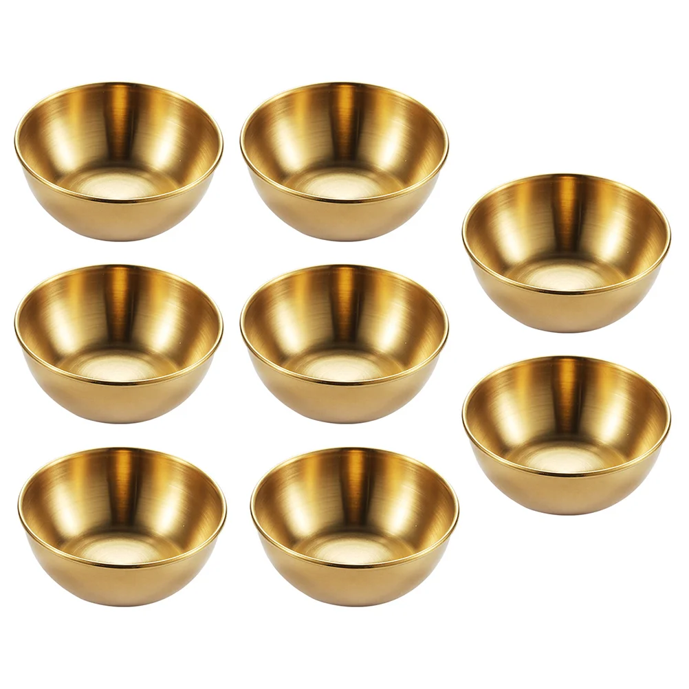 

Stainless Sauce Pot Metal Sauce Cups Seasoning Bowls Stainless Steel Dishes Dish Seasoning Small Bowl Steel Flavor Dishes
