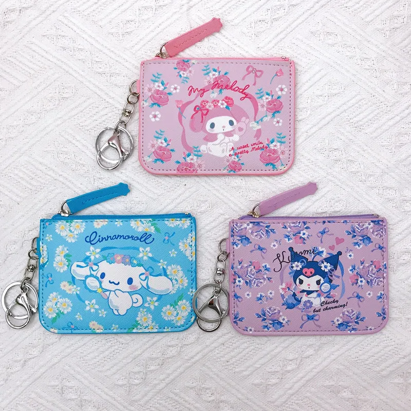 

Sanrio Kuromi искусственный Мультфильм Корица моя мелодия набор рабочих карт рабочий значок с брелоком набор карт кошелек