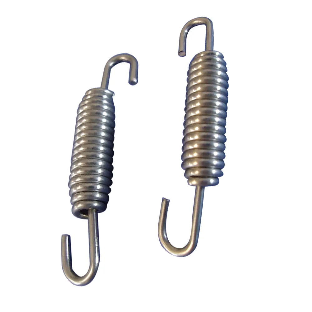 

2pcs Practical Expansion Heat Resistant Universal Motorcycle Pipe Replacement Stainless Steel Manifold Exhaust Springs Parts