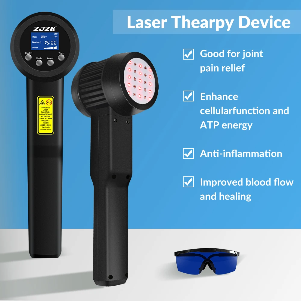 

15x808nm +10X650nm MLS Cold Laser Therapy Machine Physiotherapy Waist Massager Rehabilitation Instrument
