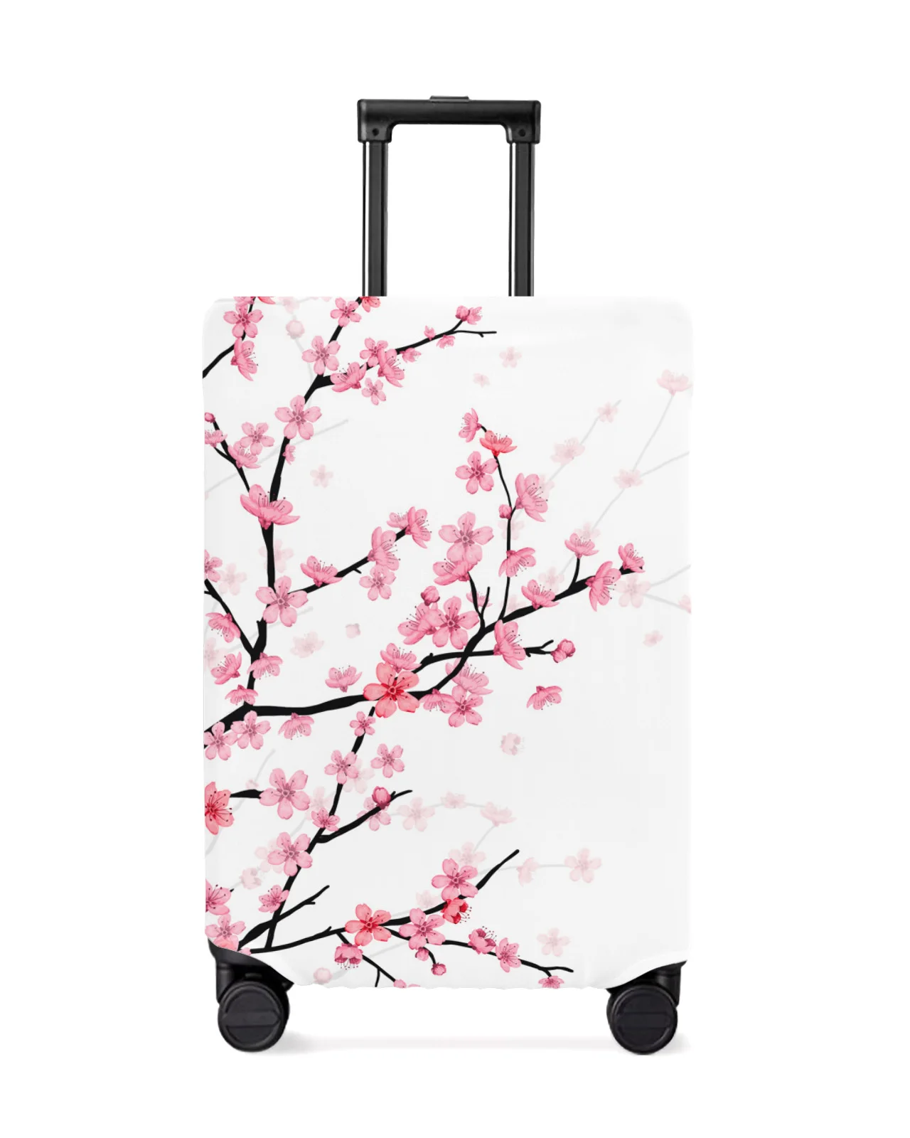 

Spring Pink Flower Cherry Blossom White Travel Luggage Cover Elastic Baggage Cover Suitcase Case Dust Cover Travel Accessories