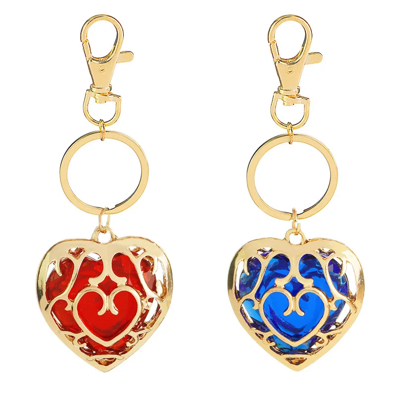 

Game peripherals Zelda Breath of the wild keychain personality openwork heart alloy keychain accessories backpack hanging gifts