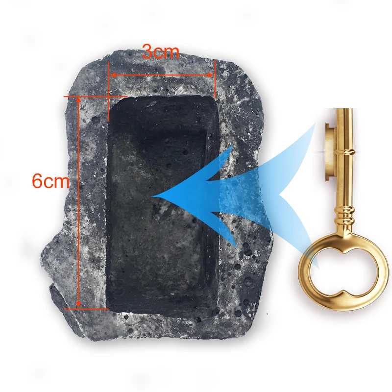 Outdoor Garden Security Key Rock Box Hidden Hide In Stone Safe Storage Hiding Drop shipping | Безопасность и защита