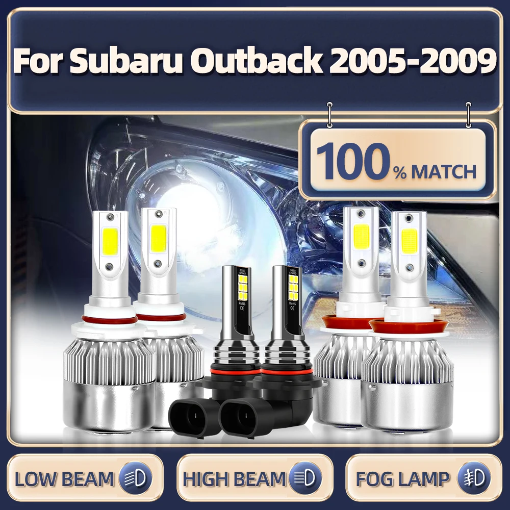 6000k White For Subaru Outback 2005 2006 2007 2008 2009