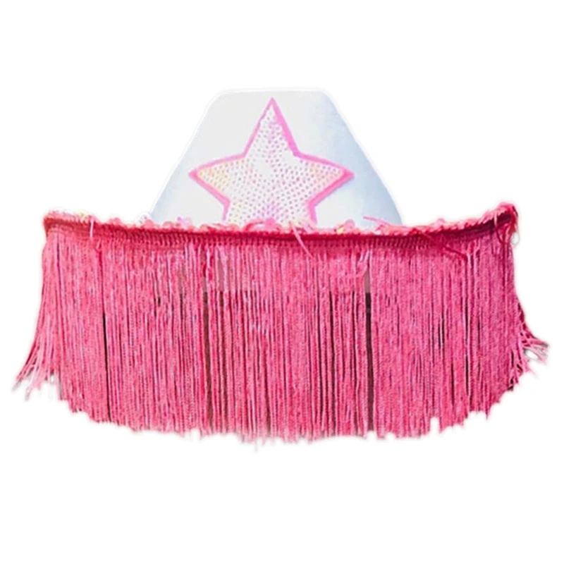 

Tassel Cowgirl Hat Women Bachelorette Birthday Party Hat Cowgirl Cosplay
