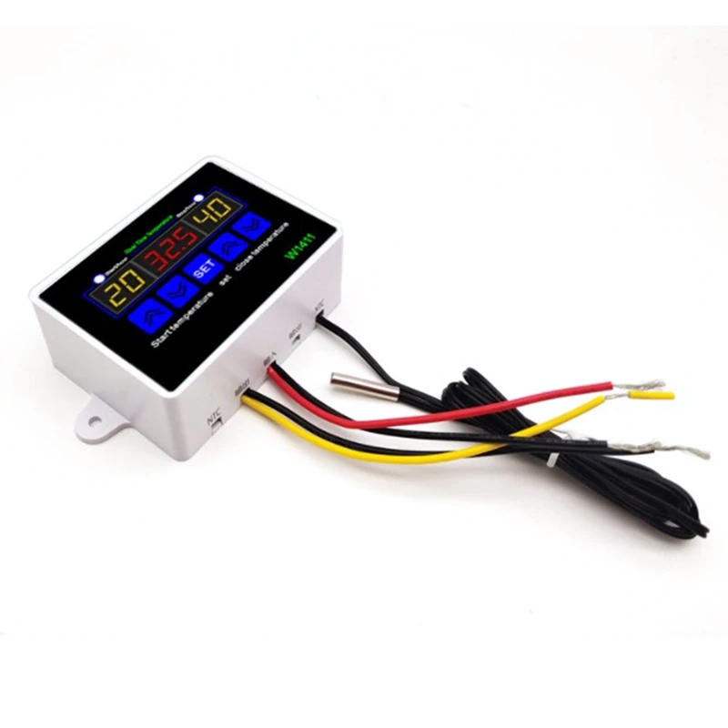 

W1411 AC110V-220V 10A LED Digital Temperature Controller Thermostat Control Switch Sensor For Greenhouses Aquatic Animal