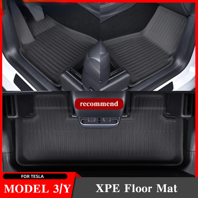 

Floor Mats For Tesla Model 3 Y 2022 Left Right Driving All Weather Anti-Slip Floor Liners trunk Mat Interior 2021 Accessories