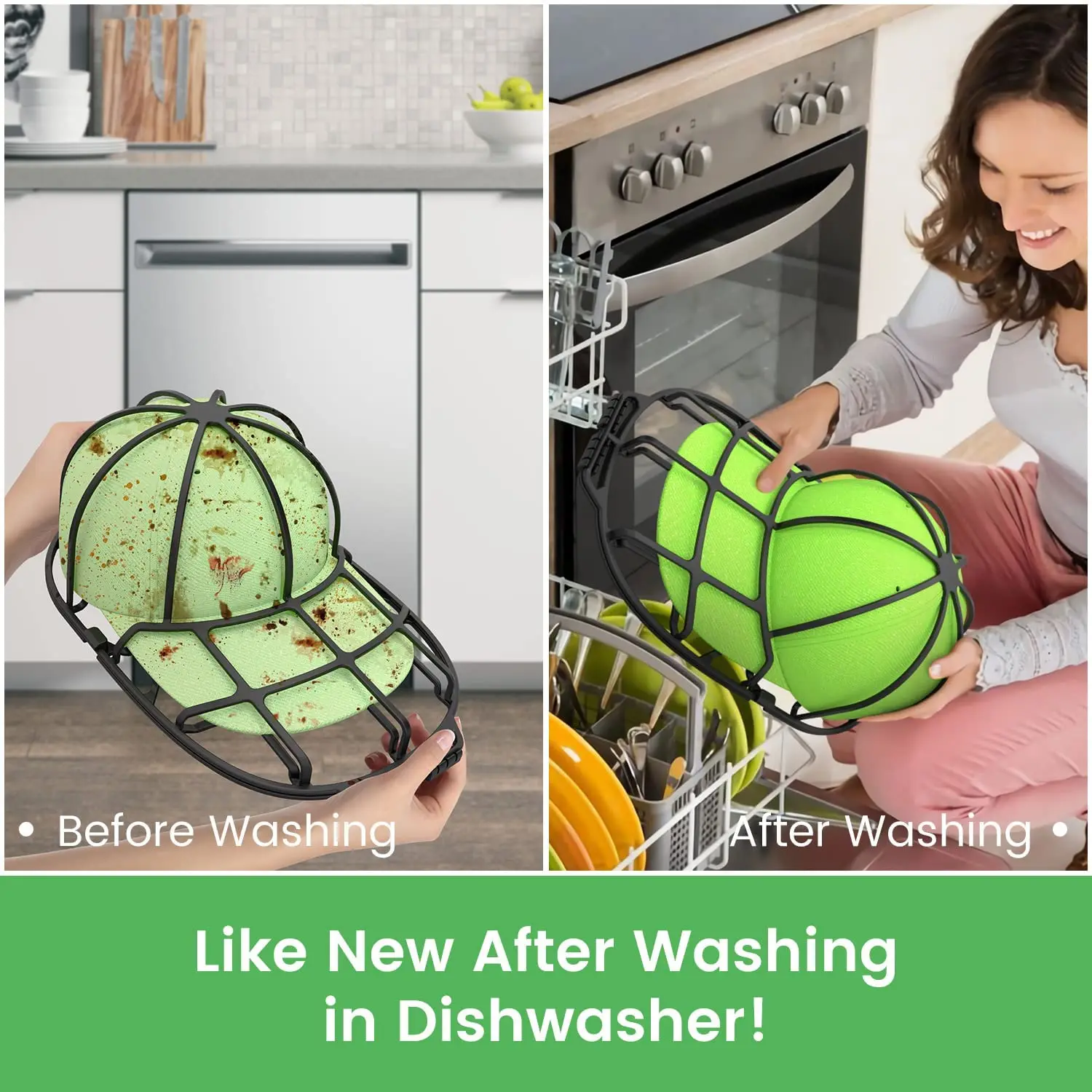 

Baseball Hat Cleaning Protector Cap Washer Adult/Kid's Hat Double-deck Frame Cage Hat Protector Anti-wrinkle Home Washing Cage