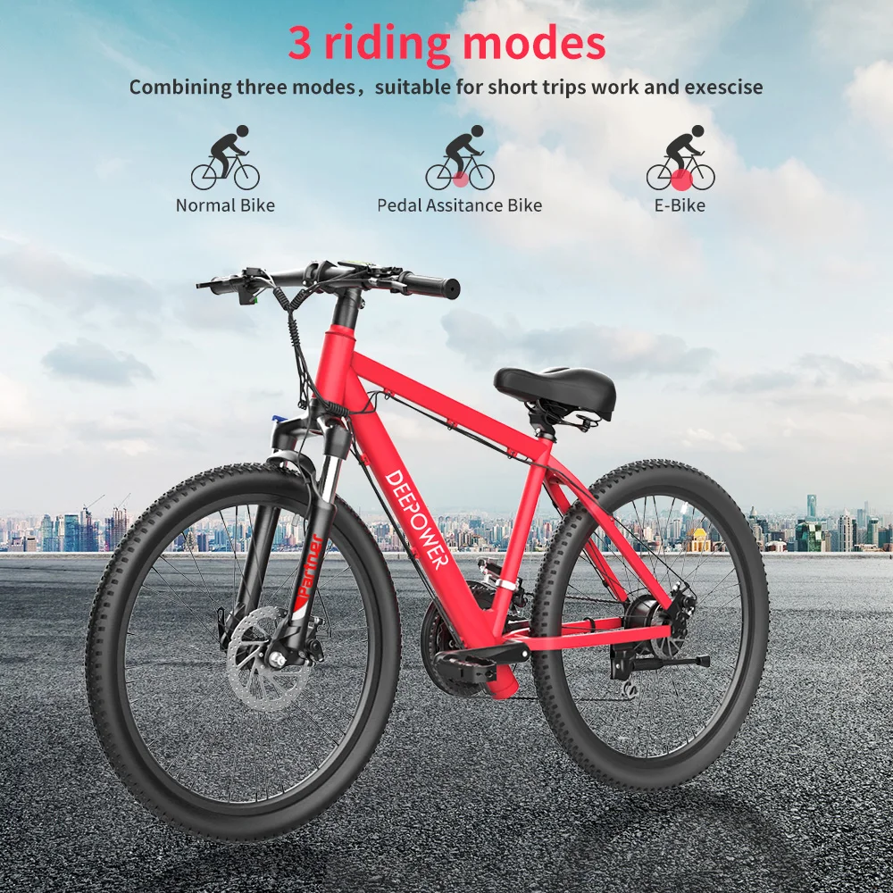 

Electric Bike 26 Inch Aluminum Alloy Off Road Ebike 250W 36V 7.8AH Mountain MTB Electric Bicycle For Adults Cycling E-BIKE