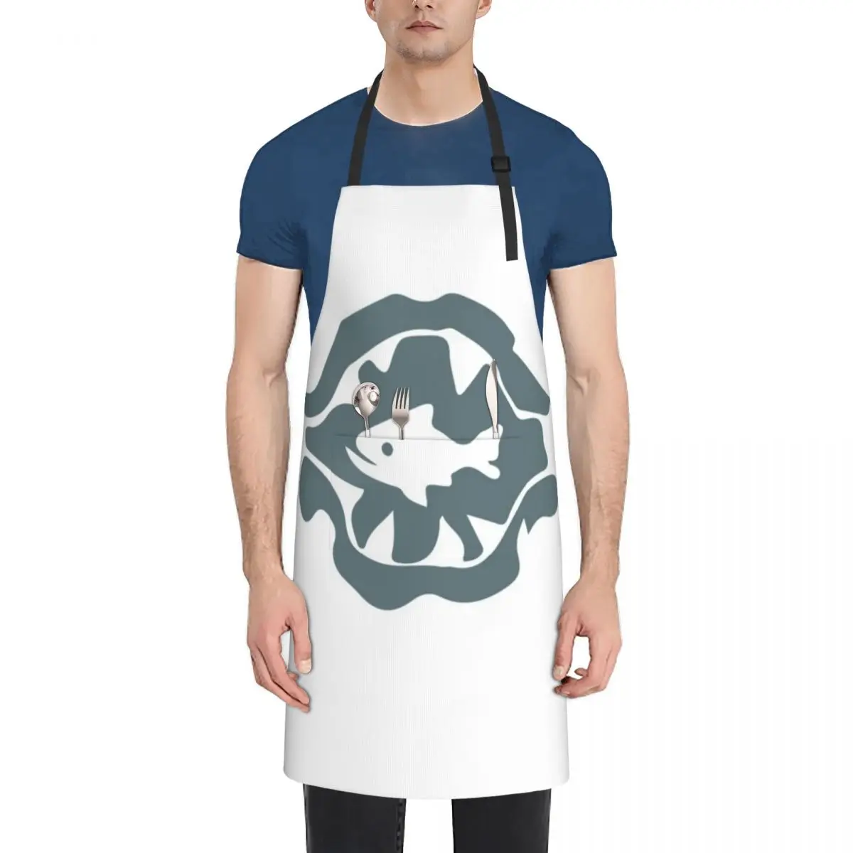 Фартук с символом вызова охотников-фартук для моря кухонные инструменты
