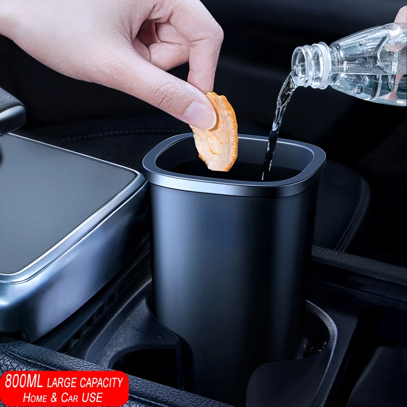 

Car Trash Can Organizer Garbage Holder Car Trash Bin Car Dustbin Waste Rubbish Basket Bin Organizer Storage Holder Bag