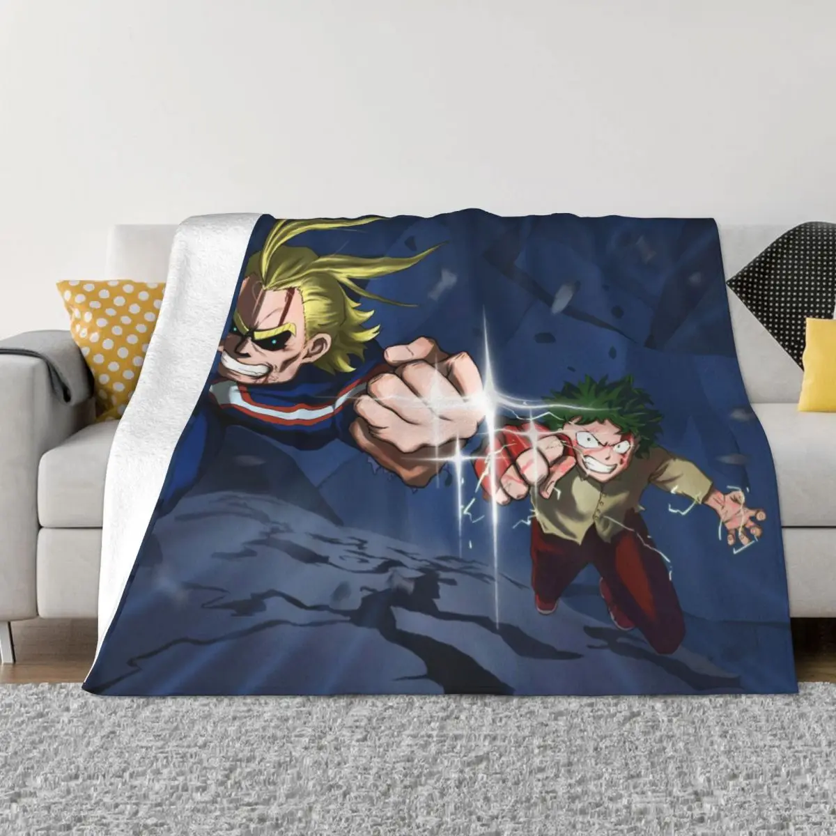 

Одеяла из кораллового флиса с надписью My Hero School Youth