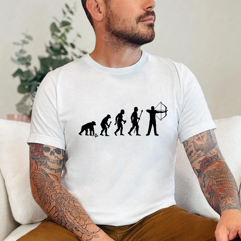 Брендовая одежда забавная мужская футболка с дизайном Эволюция человека и