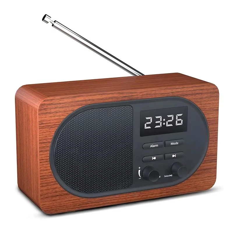 Ретро-радиоприемник Extranet 300+ с FM-тюнером, Bluetooth-колонкой и будильником, подключаемый к сети, с высокой степенью защиты от помех. (art.: 3920d99482df3) - 3920d99482df3
