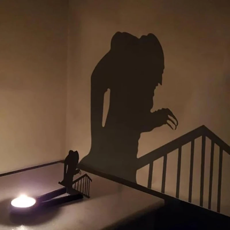Nosferatu подсвечник свеча тень Tealight Shadow Caster Хэллоуин ужас декор вечерние ужасов