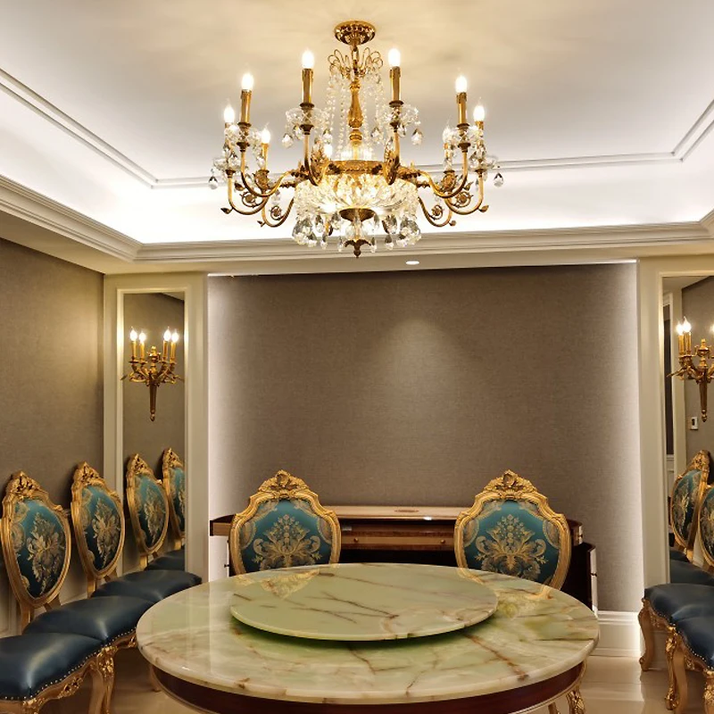 Рисунок 3 - Европейская медная хрустальная люстра для гостиной