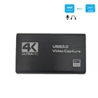 Совместимая с HDMI Карта видеозахвата 4K запись USB3.0 1080P 60FPS устройство захвата игр для захвата груди игровая карта Live