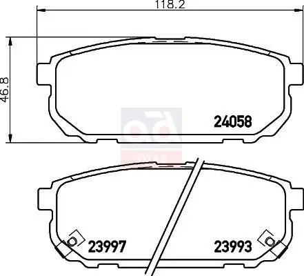 

Store code: LP1850 for brake pad rear 03 SORENTO