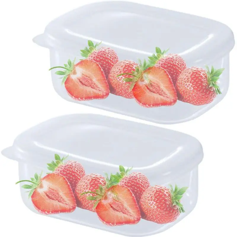 

Refrigerator Storage Box Freezer Boxes With Lids Clear And Portable Storage Containers For Fridge Cabinet Desk Kitchen Fruit