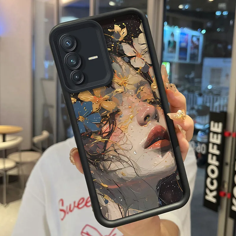 Мягкий противоударный чехол для телефона Vivo V23 5GS12 5G, милый защитный чехол с мультяшным рисунком для Vivo S12 ProV23 Pro 5G, чехол (art.: 3920dca1433cd) - 3920dca1433cd