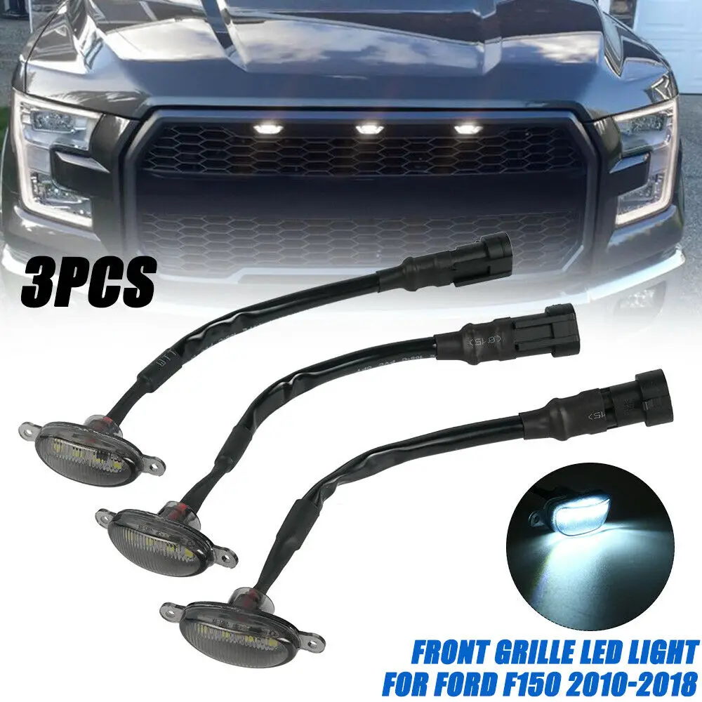 

Parts Grill Grille Lights Replacement Upper For Ford F150 Raptor 10-18