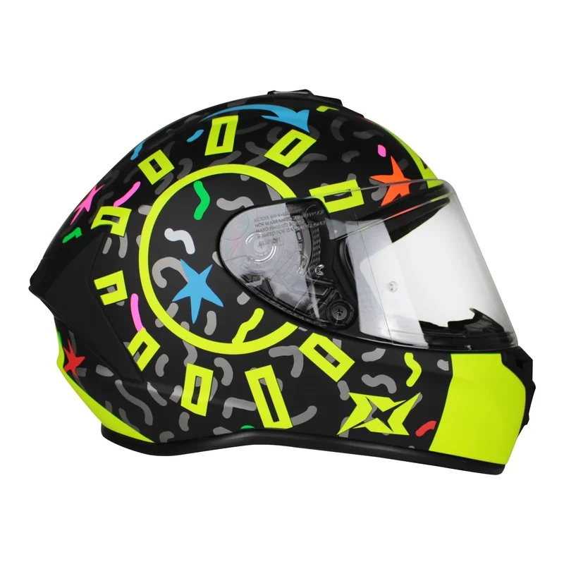 

Full Face Helmet Axxis FF112C Draken S Crazy A3 Matt Fluor Yellow Motorcycle Helmet Casco Integral