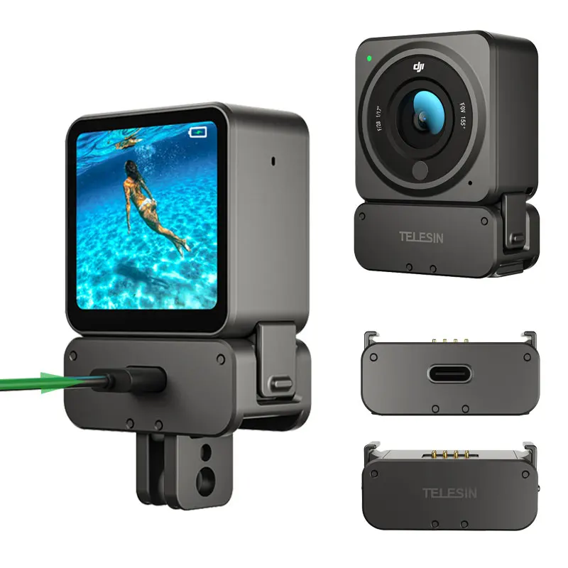 

Action 2 Magnetic Charging Base Mount Holder With 1/4 Hole Tripod Charger Adapter Stand For DJI OSMO Action2 Camera Accessories