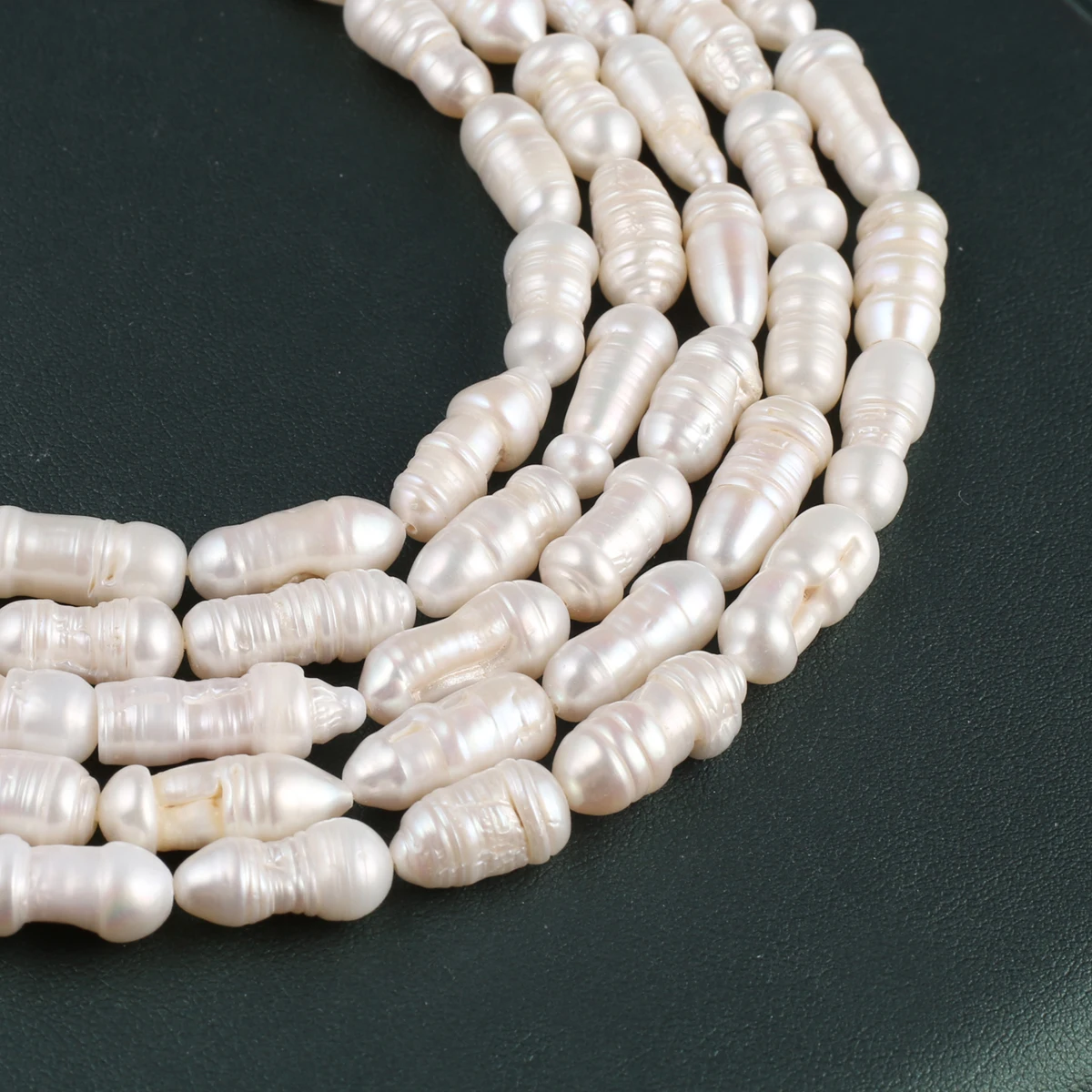 Natural Baroque Pearl Bead Cylindrical Loose Spacer Bead for Jewelry Making Diy Women Necklace Bracelet Accessories