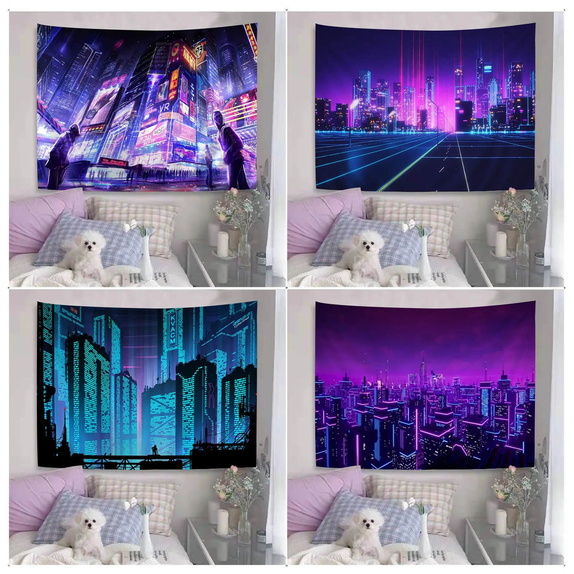 

Cyberpunk Future Steam City Hippie Wall Hanging Tapestries Hanging Tarot Hippie Wall Rugs Dorm Home Decor