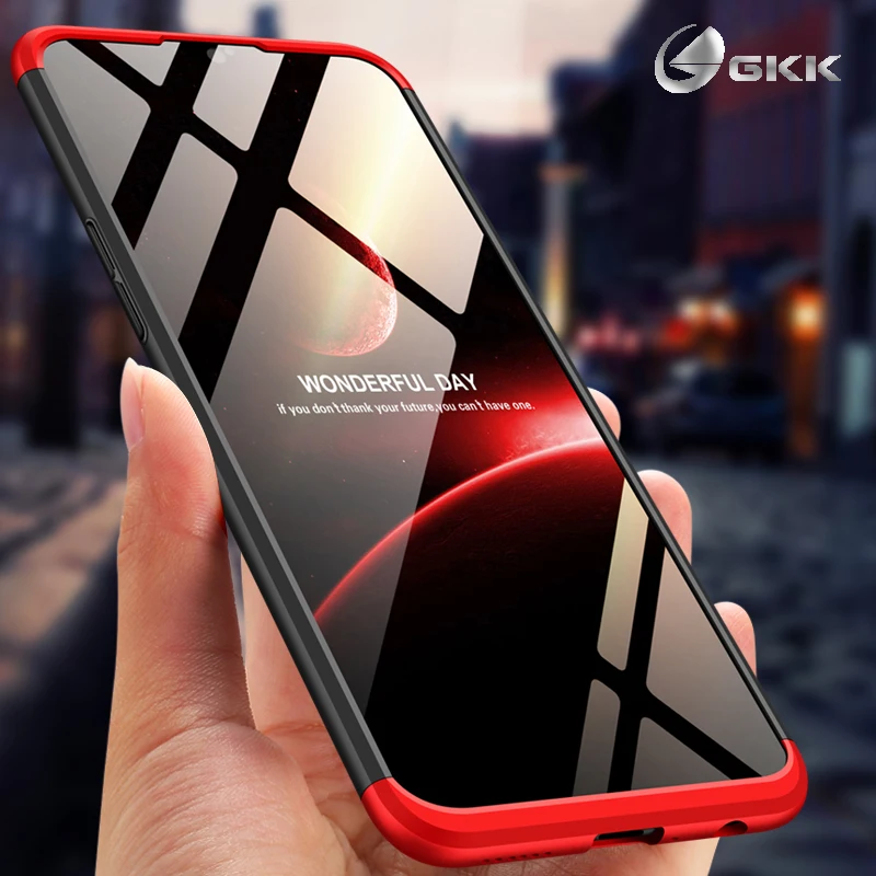 

GKK Original Case for OPPO F7 F9 360 Full Protection Shockproof Case Hard PC 3 in 1 Design Matte Back Cover for OPPO F7 F9 Case