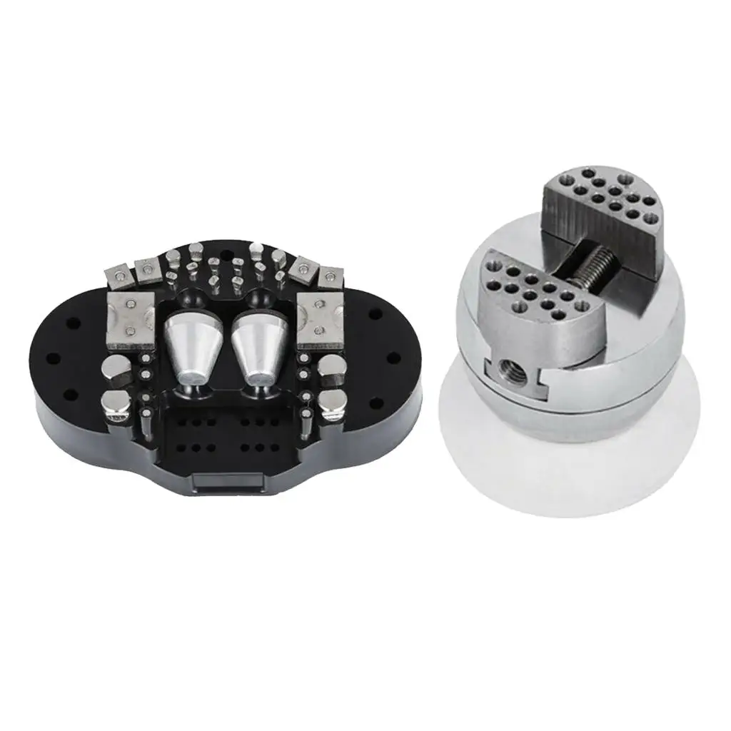 

1Set Metal Mini Ball Vise Inlaid Diamonds Tool Jewelry Fidnings Handwork